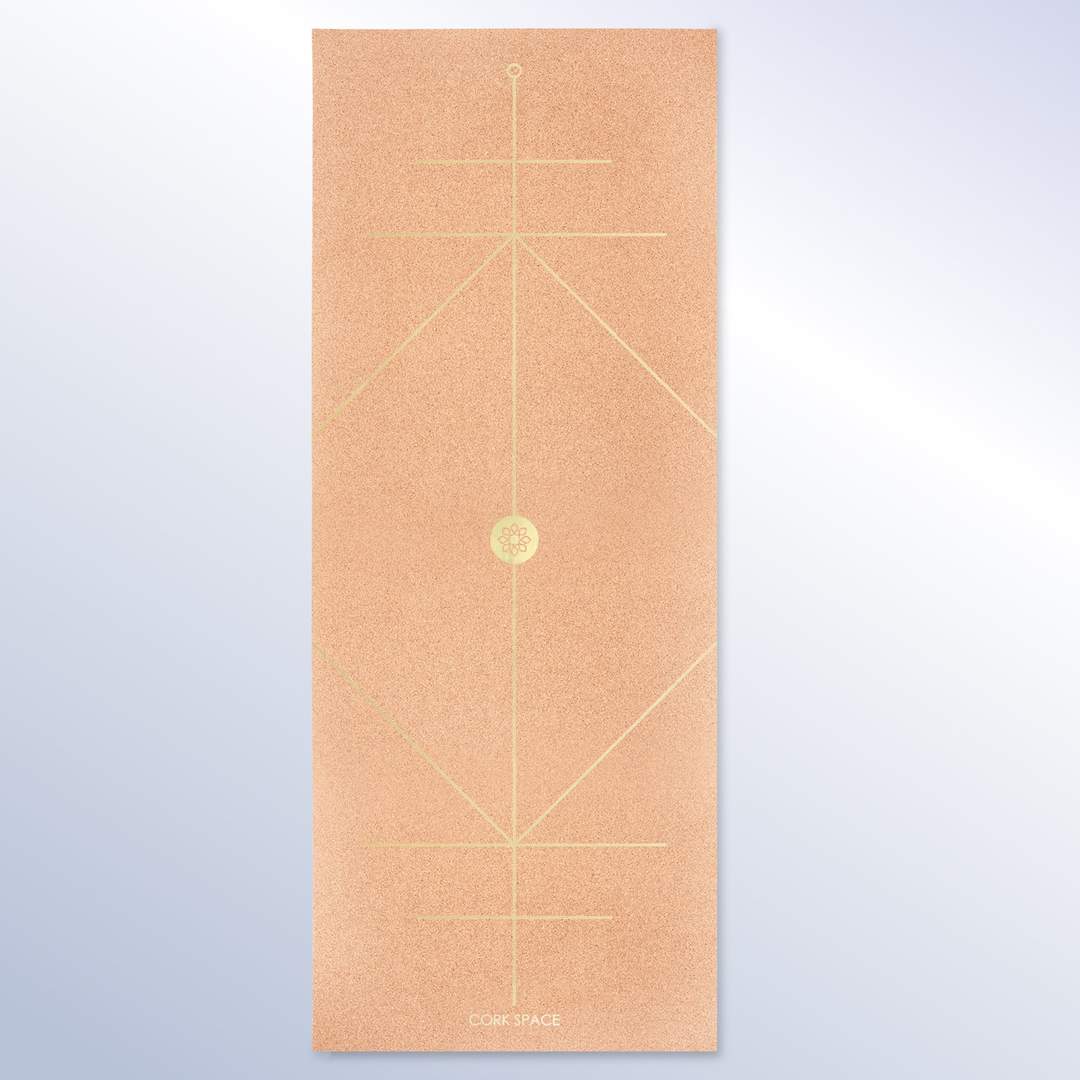 <transcy>Gouden uitlijning kurk yogamat</transcy>