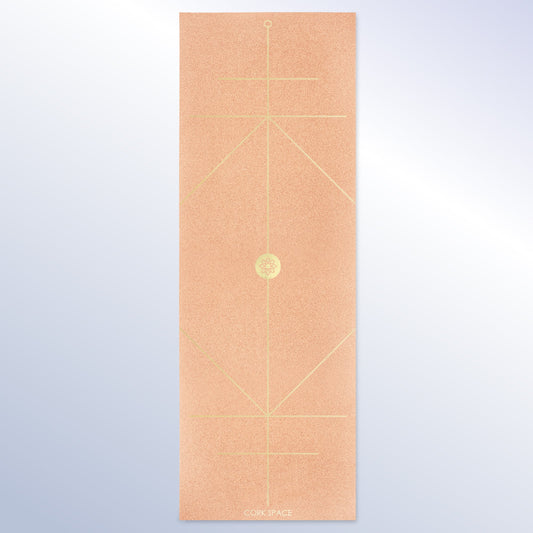 <transcy>Gouden uitlijning kurk yogamat</transcy>