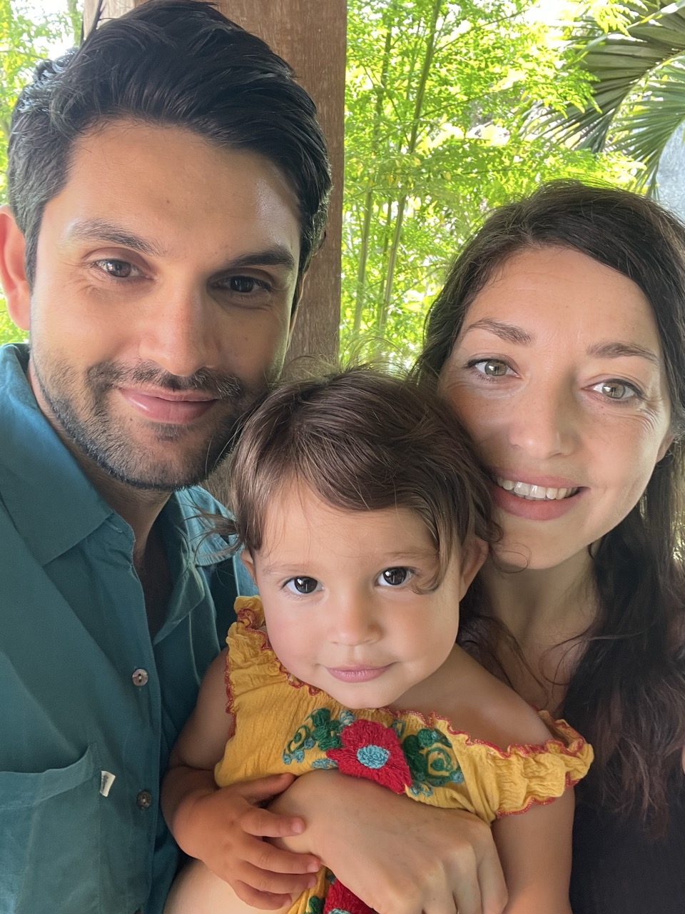Cork Space founder Jyoti Naylor with his family